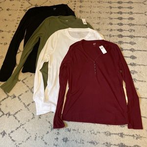 GAP long shirt bundle (L) NWT - price negotiable!